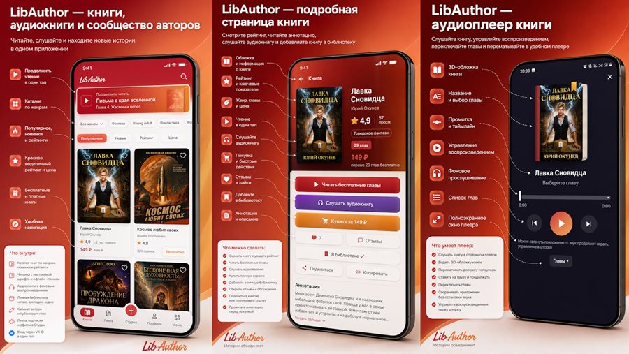 Приложение ЛибАвтор вышло в RuStore